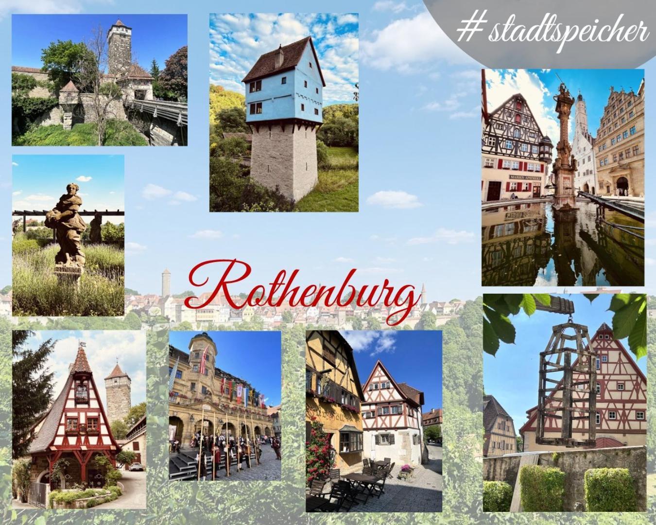 #Stadtspeicher - Gruener Stern Das Apartment Mitten In Der Altstadt روتنبورغ أوب در تاوبر المظهر الخارجي الصورة
