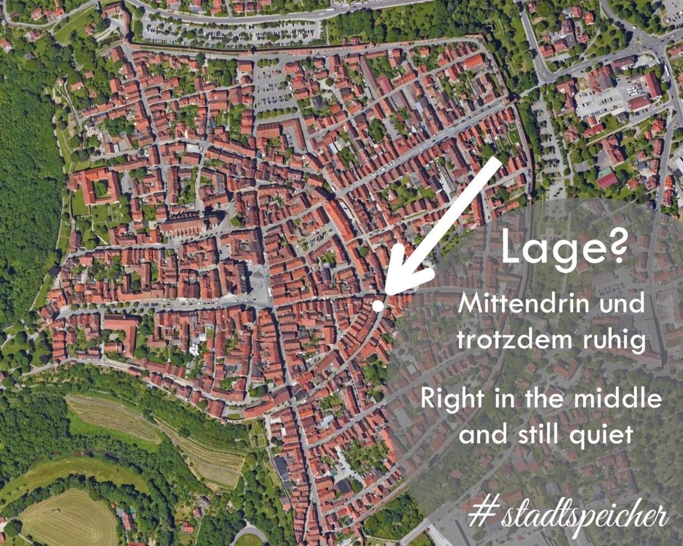 #Stadtspeicher - Gruener Stern Das Apartment Mitten In Der Altstadt روتنبورغ أوب در تاوبر المظهر الخارجي الصورة